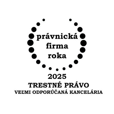 Právnická firma roka 2025 - Trestné právo